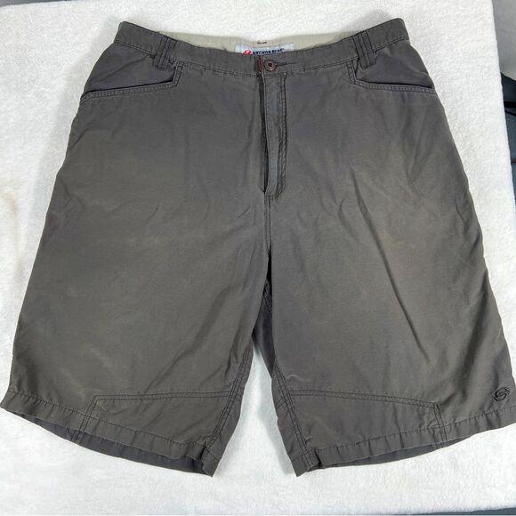 VTG Y2K Anchor Blue Chino Shorts 0410 - Picture 1 of 6